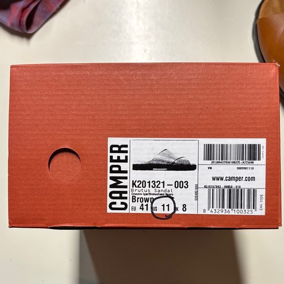 Camper Tan Leather Sandals - Picture 3 of 3